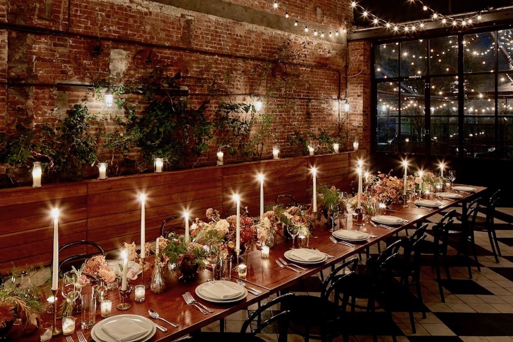 Al Fresco Dinner in the Garden Terrace at the Wythe Hotel